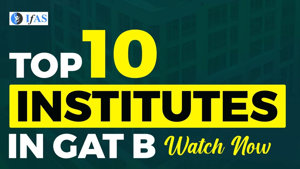 10 Top GAT B Universities and Institutes In India  🎓🏫 | MUST WATCH