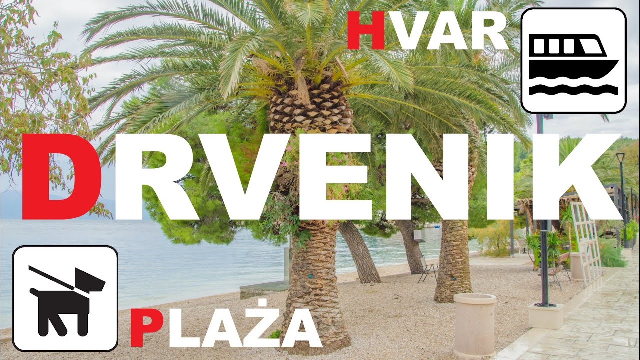 Drvenik na Riwierze Makarskiej w Dalmacji - atrakcje, palmy, plaże dla psów i prom na wyspę Hvar.