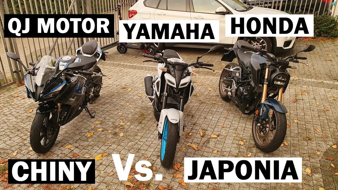 Chiny Vs. Japonia - czy warto dopłacać? QJ MOTOR SRK 125R / YAMAHA MT-125 / Honda CB125R