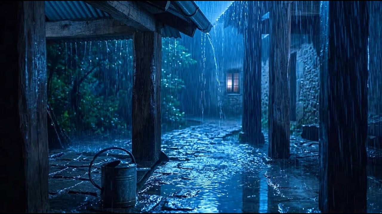 Rain Sounds for Sleeping - 99% Instantly Fall Asleep Fast with Relaxing Rain and Thunder at Night