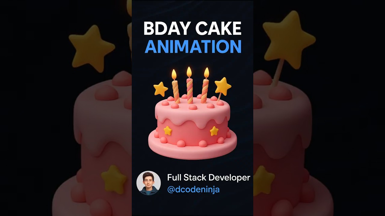 &ldquo;Wish Happy Birthday Like a Coder 🎉 | Animated HTML Surprise Website&rdquo;