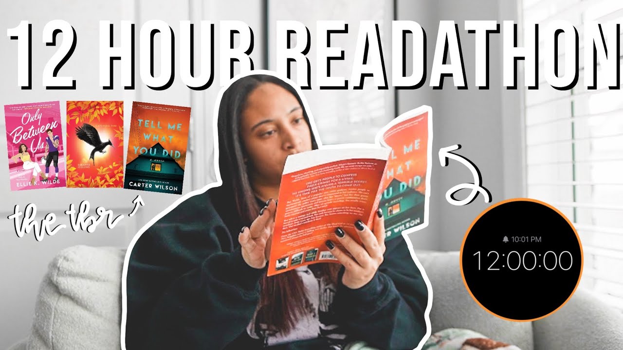 can i finish my february tbr in 12 hours? 😳📚 | 12 HOUR READATHON