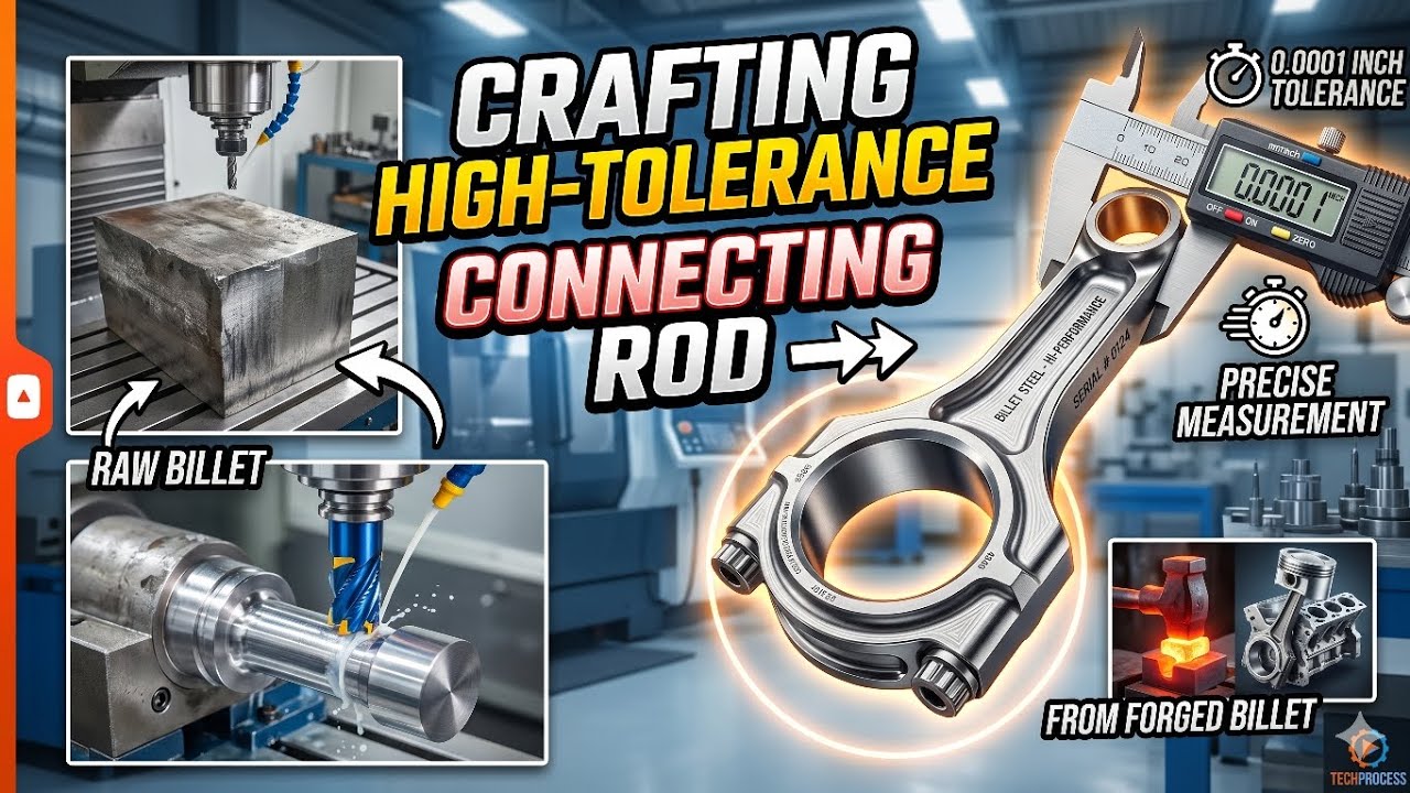 Extreme Precision: Machining a High-Tolerance Connecting Rod From Billet Steel