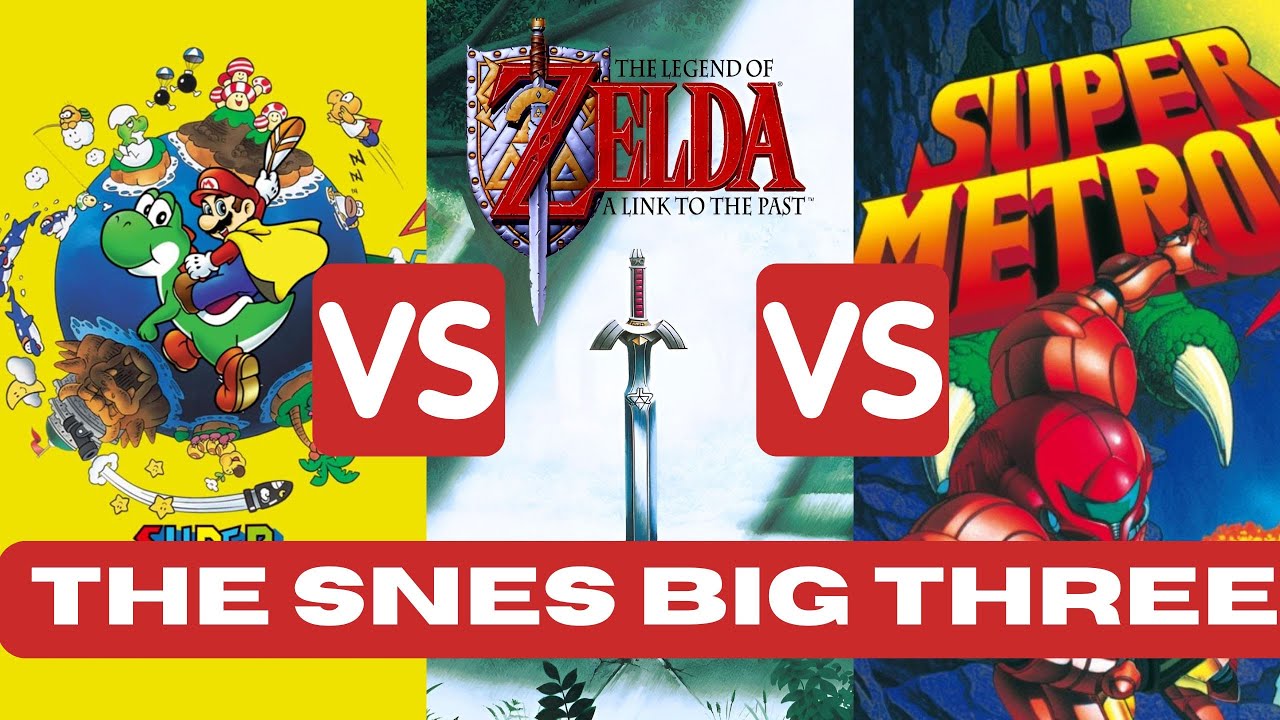 The Super Nintendo Big 3: Mario VS Zelda VS Metroid