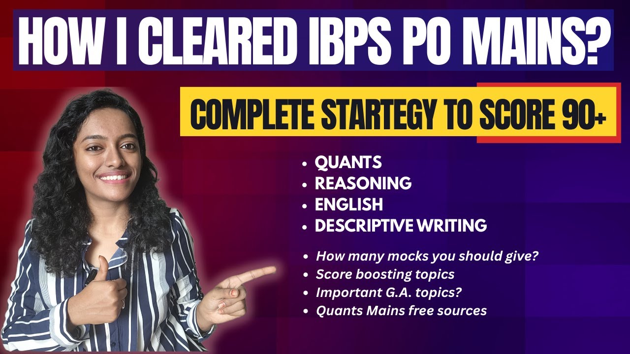 How I cleared IBPS PO MAINS? My personal strategy with sources | IBPS PO MAINS 2025 #ibps #ibpspo