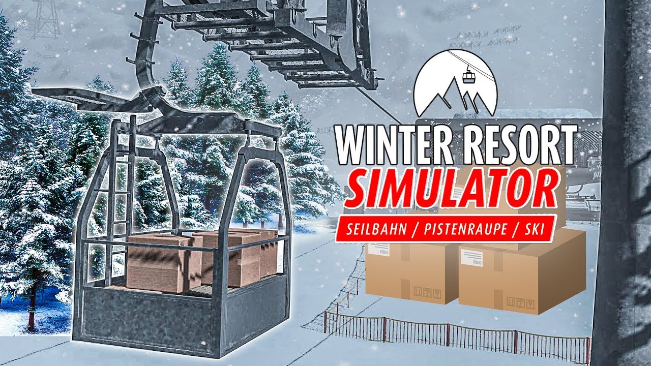 WINTER RESORT Simulator #12: Der TRANSPORT mit der Wartungsgondel! | Seilbahn Simulator