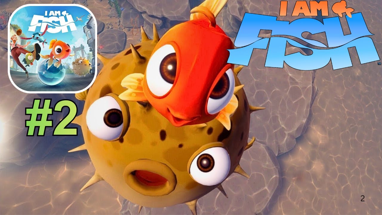 I am Fish Mobile - Gameplay Walkthrough, Puffer Fish All Levels, All fails (iOS, Android)