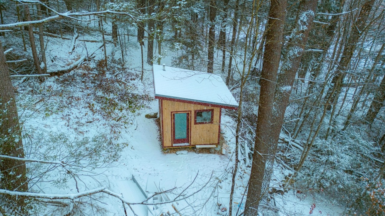 Off-Grid Tiny Cabin Build Start to Finish || 10x12 Tiny Cabin in Vermont