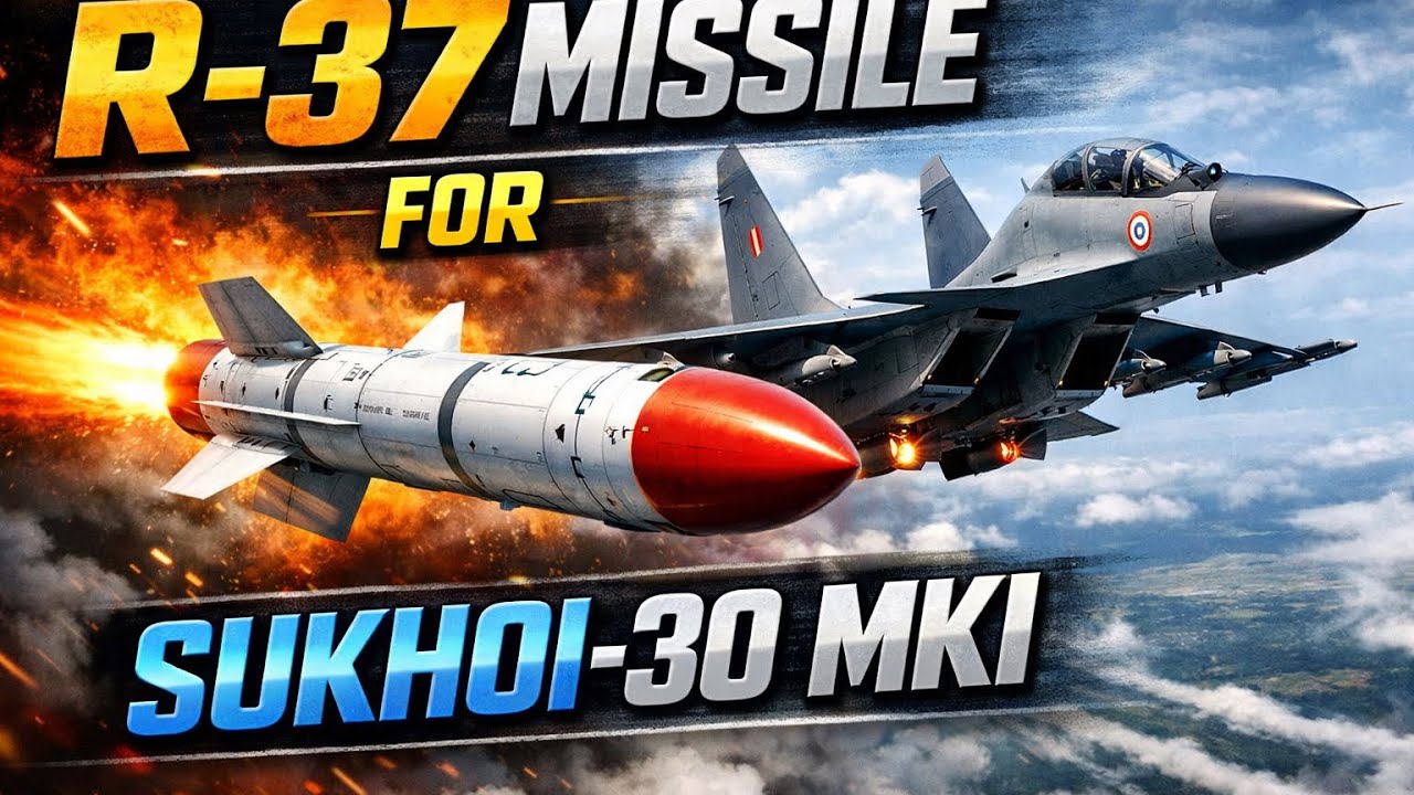 R-37 missile for sukhoi-30 mki:300 km range powerful than pl-15