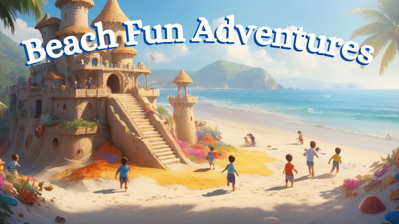Beach Adventures Song for Kids | Explore the Ocean, Build Sandcastles & Discover Sea Creatures!