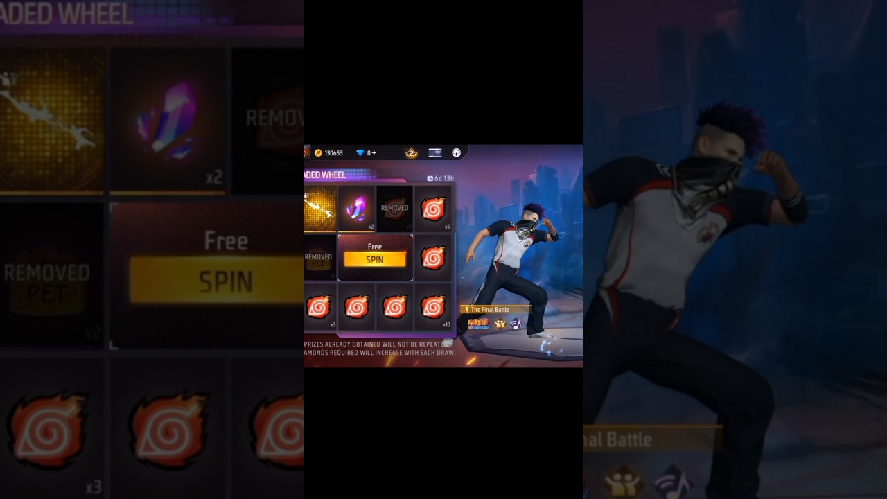Faded Wheel New Naruto Emote Spin Trick! 🔥 | Free Fire Event 
