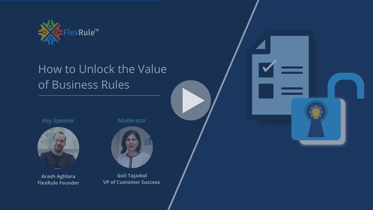 Webinar: How to Unlock the Value of Business Rules