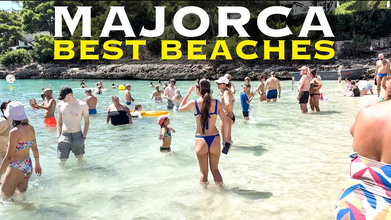 4k Beach Walk - Majorca Best Beach, Summer Walk 2024