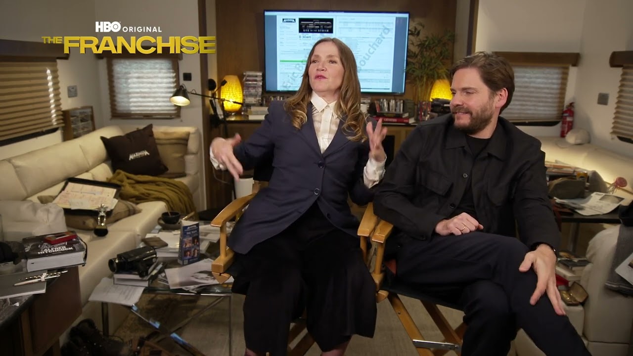 DANIEL BR&Uuml;HL & JESSICA HYNES on weird stuff happening on set | THE FRANCHISE INTERVIEW