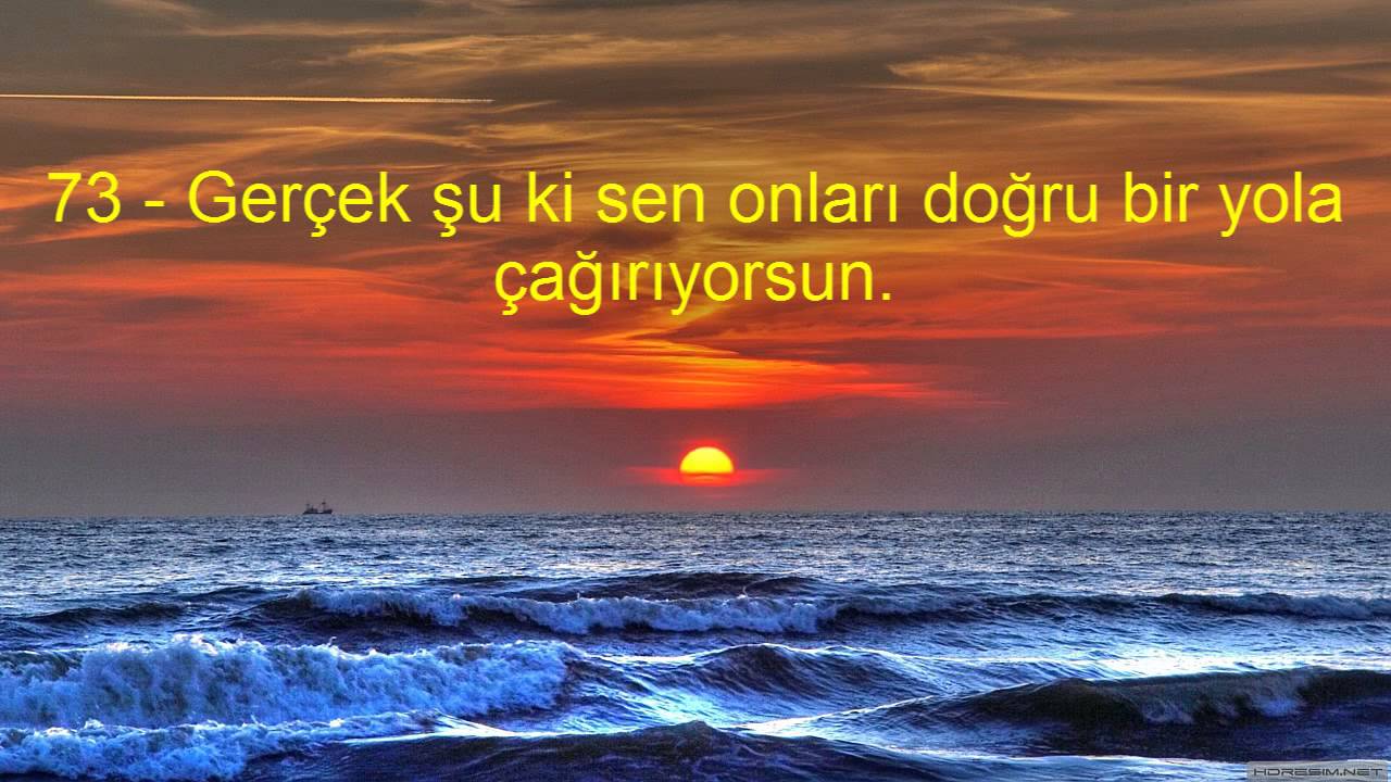 23 MÜ'MİNUN SURESİ VE MEALİ KABE İMAMI MAHİR HOCA