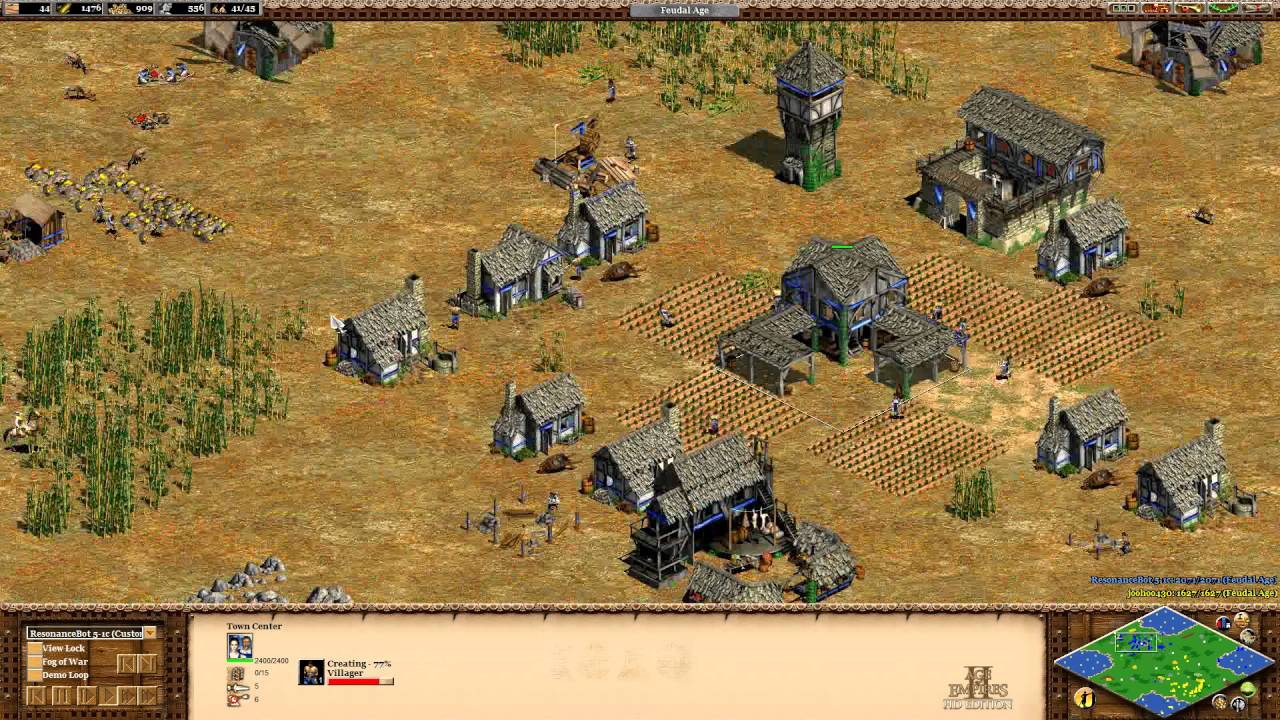 Age of Empires 2 African Kingdoms:  Mega Random -vs Resonancebot5 1c