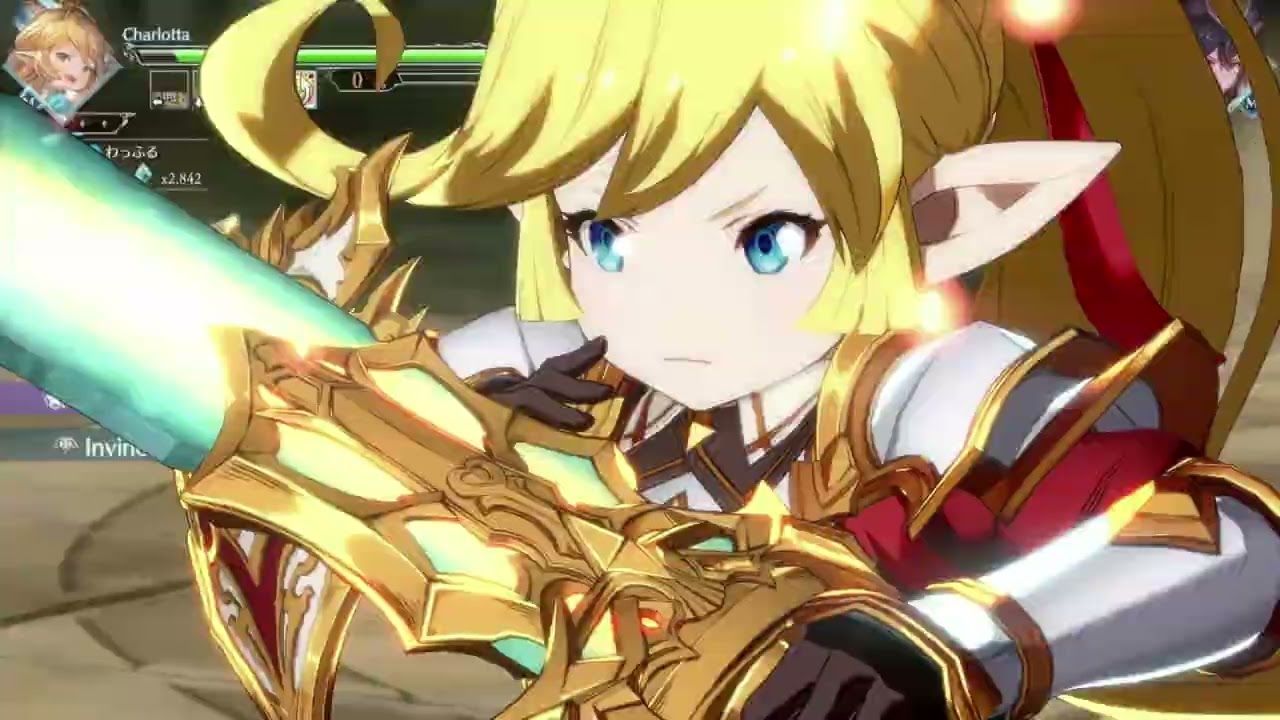 GBVSR High Level Gameplay Waffle Charlotta VS Tetoloid Ilsa