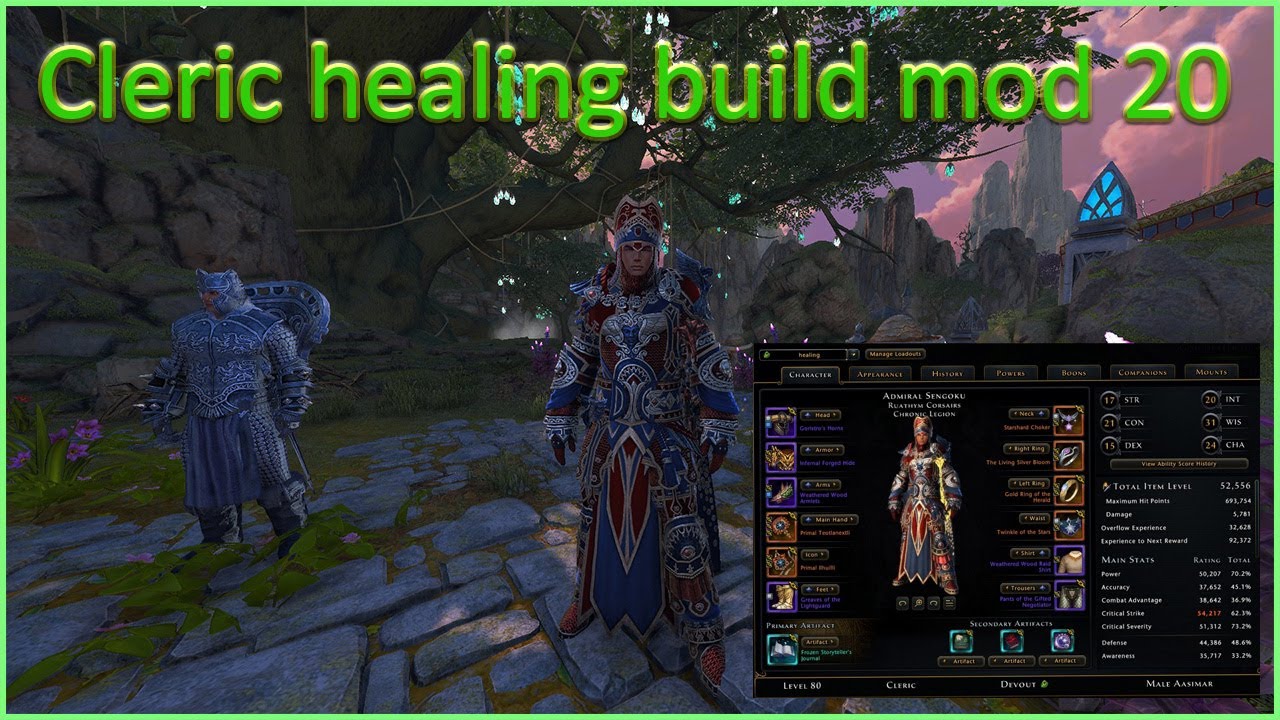 Neverwinter Cleric Devout healer build Mod 20