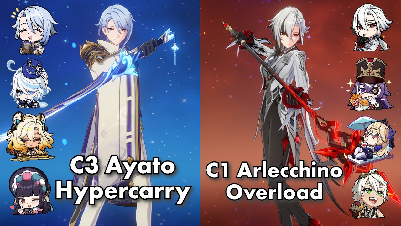 C3 Ayato Hypercarry with C0 Xilonen & C1 Arlecchino Overload | 5.1 Spiral Abyss | Genshin Impact