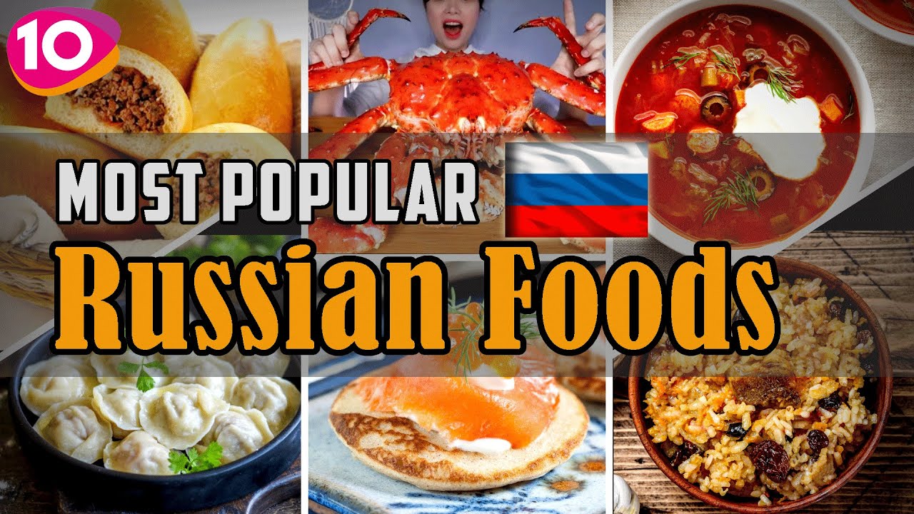 10 самых популярных русских блюд || Традиционная русская кухня и уличная еда || OnAir24