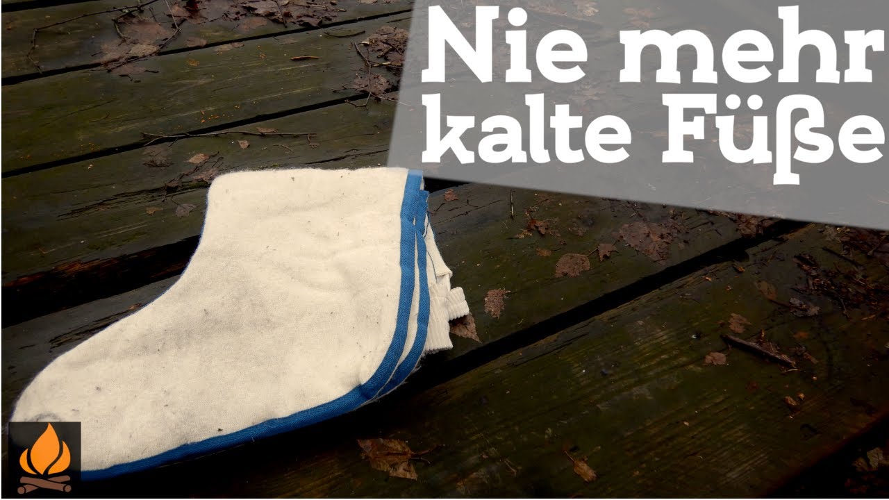 Nie mehr kalte Füße im Schlafsack - Lammfell Stiefelsocken