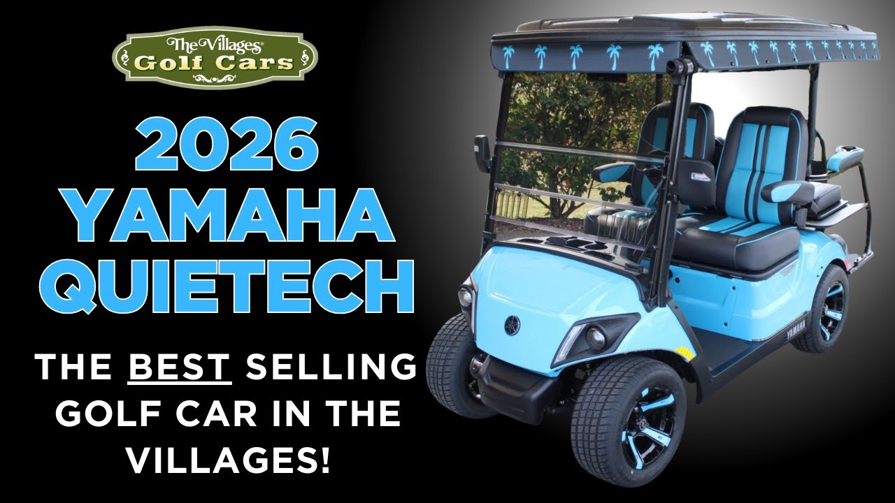 Самый продаваемый гольф-кар в The Villages: Yamaha QuieTech 2026 года.