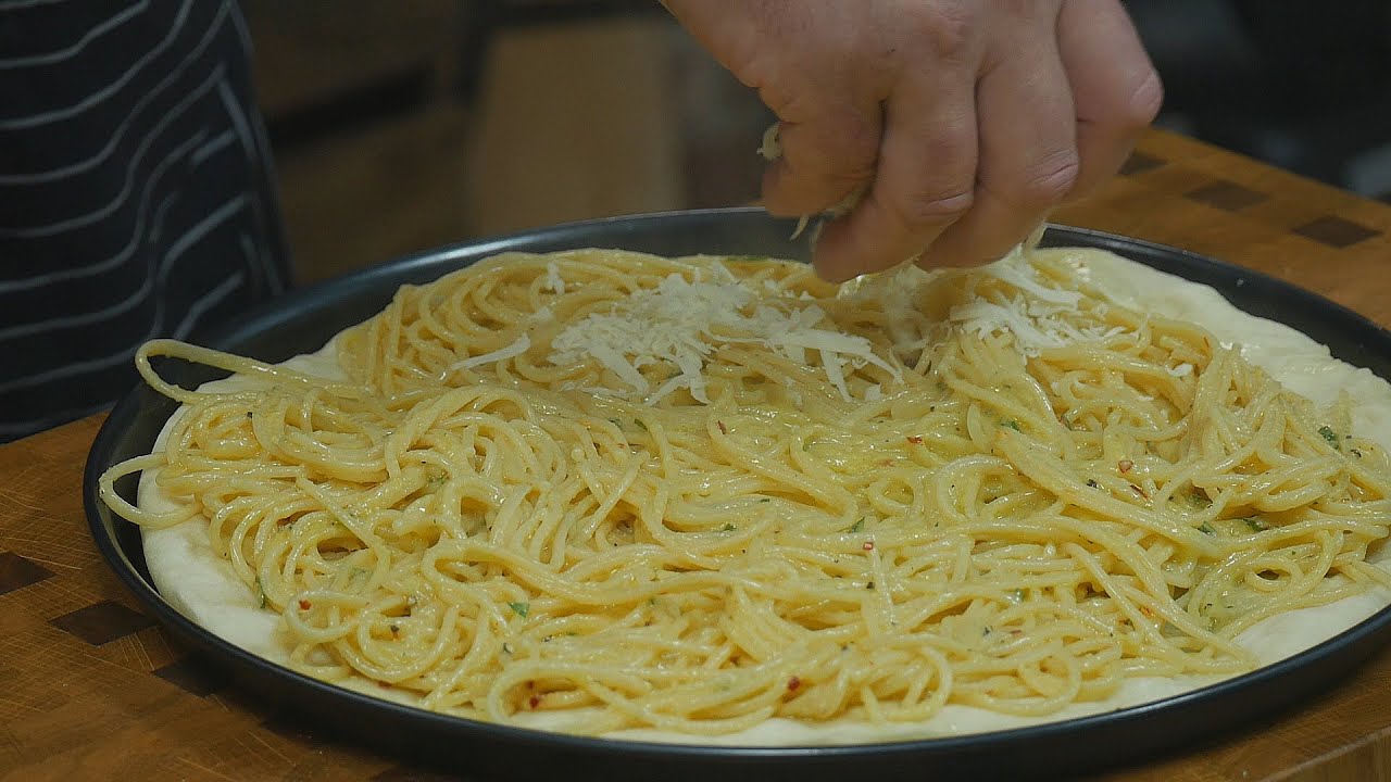 Dzieciaki oszaleją ! Pizza z makaronem spaghetti / Oddaszfartucha