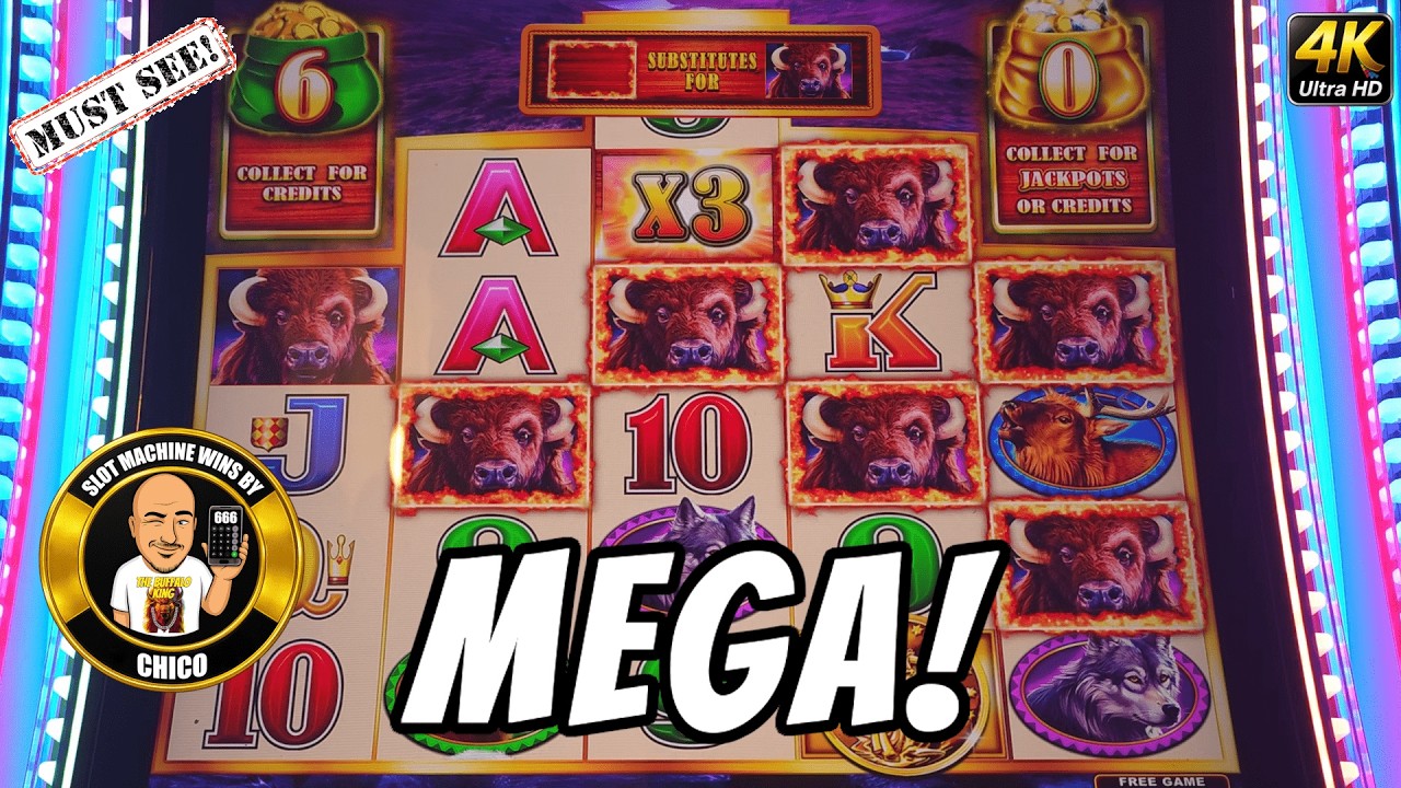 BUFFALO & TIMBER WOLF MEGA POWER Slot Machines Pays Me HUGE