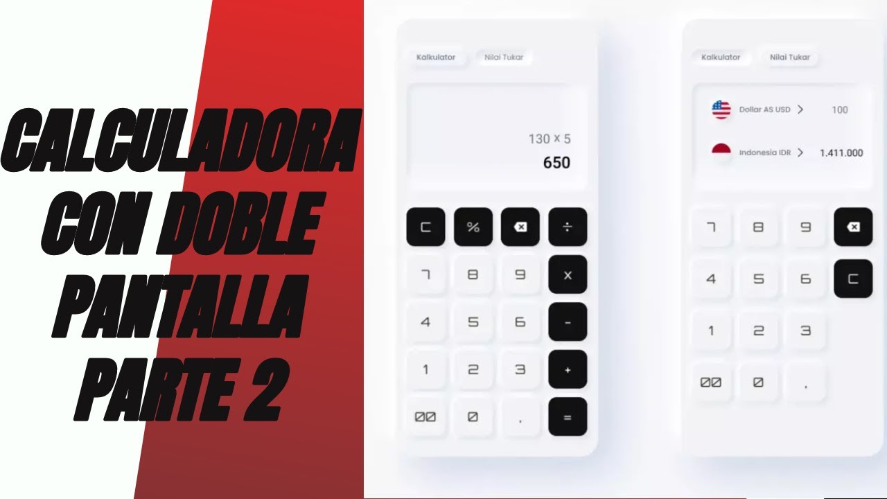 Calculadora de Doble Pantalla en Android Studio con Java 2023 | Parte 2 | EG TechGuy