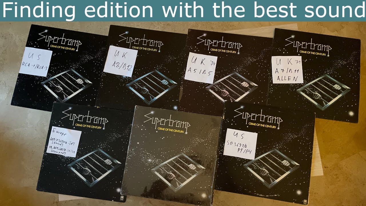 Looking for the best sounding vinyl: Supertramp - Crime of the Century