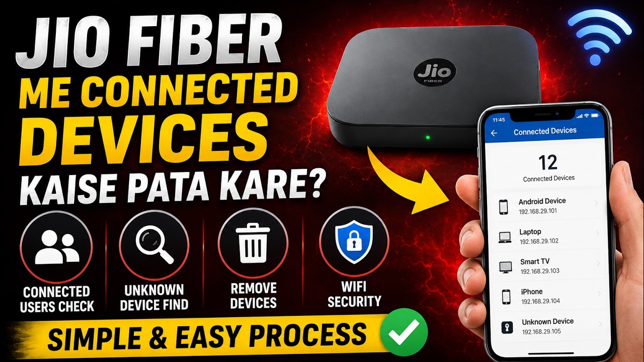 How to block or remove connected devices from Jio Fiber