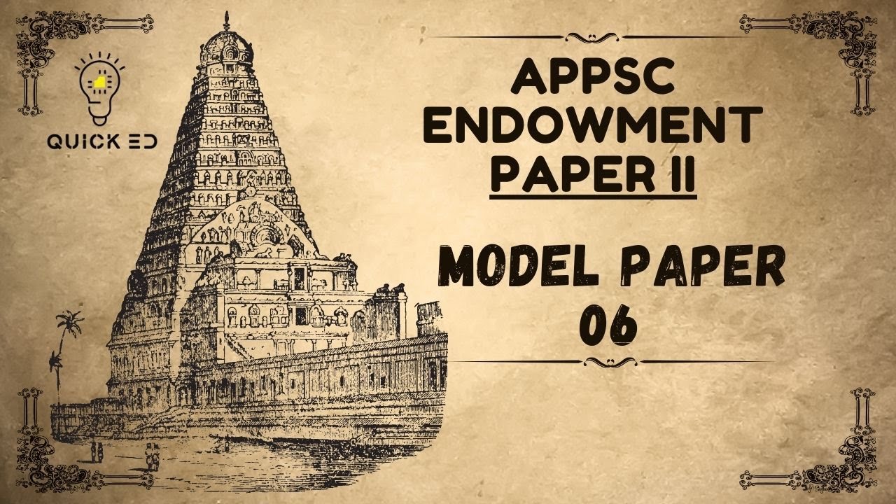 APPSC Endowment Full Length Model Paper – 6 | 150 MCQs | Bilingual | Quick ED