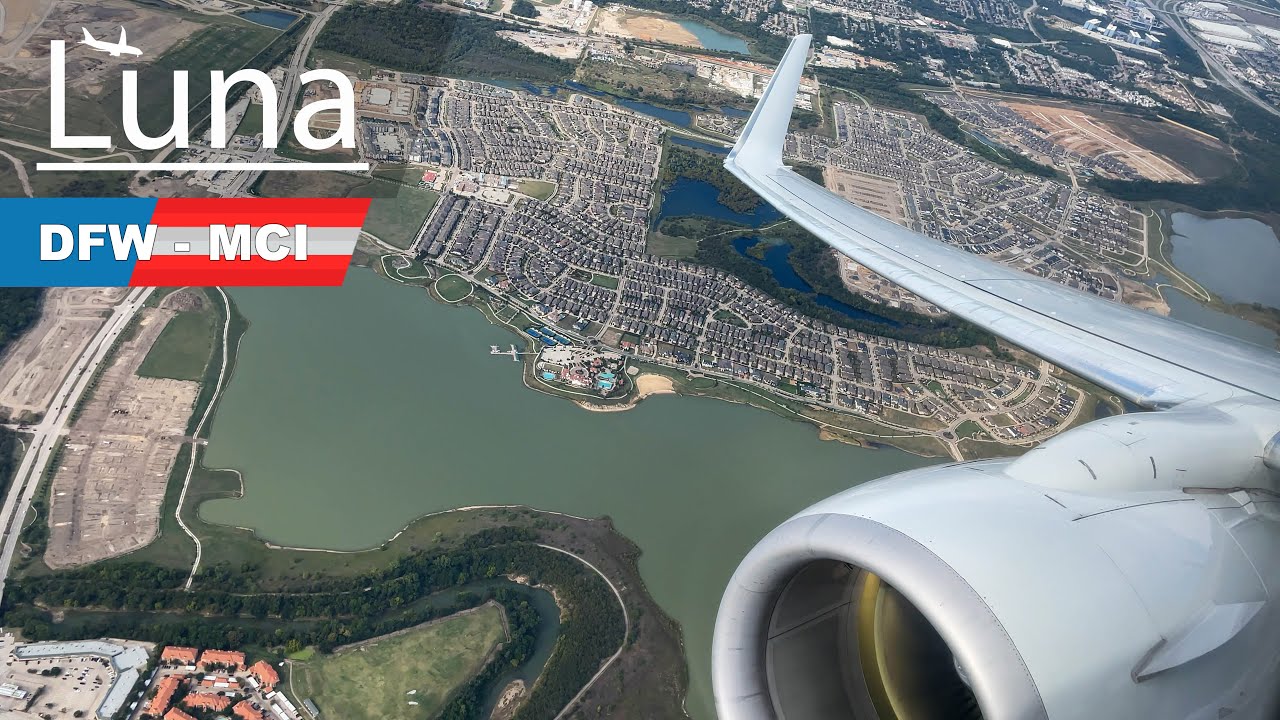 American Airlines Boeing 737-800 Flight From Dallas to Kansas City