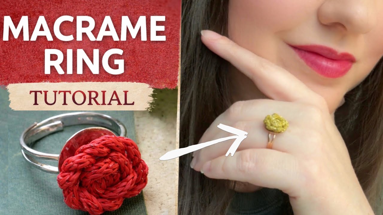 DIY Macrame Ring Tutorial | Rose Knot Statement Ring (Beginner Friendly)