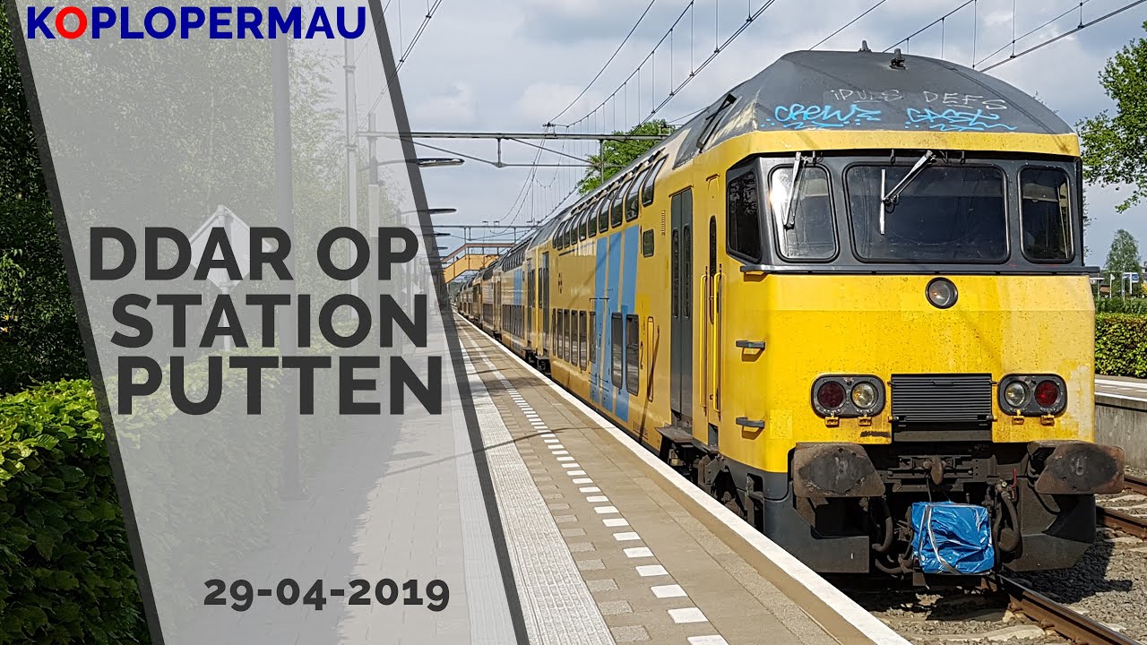 DDAR en ander treinverkeer op station Putten - 29 april 2019
