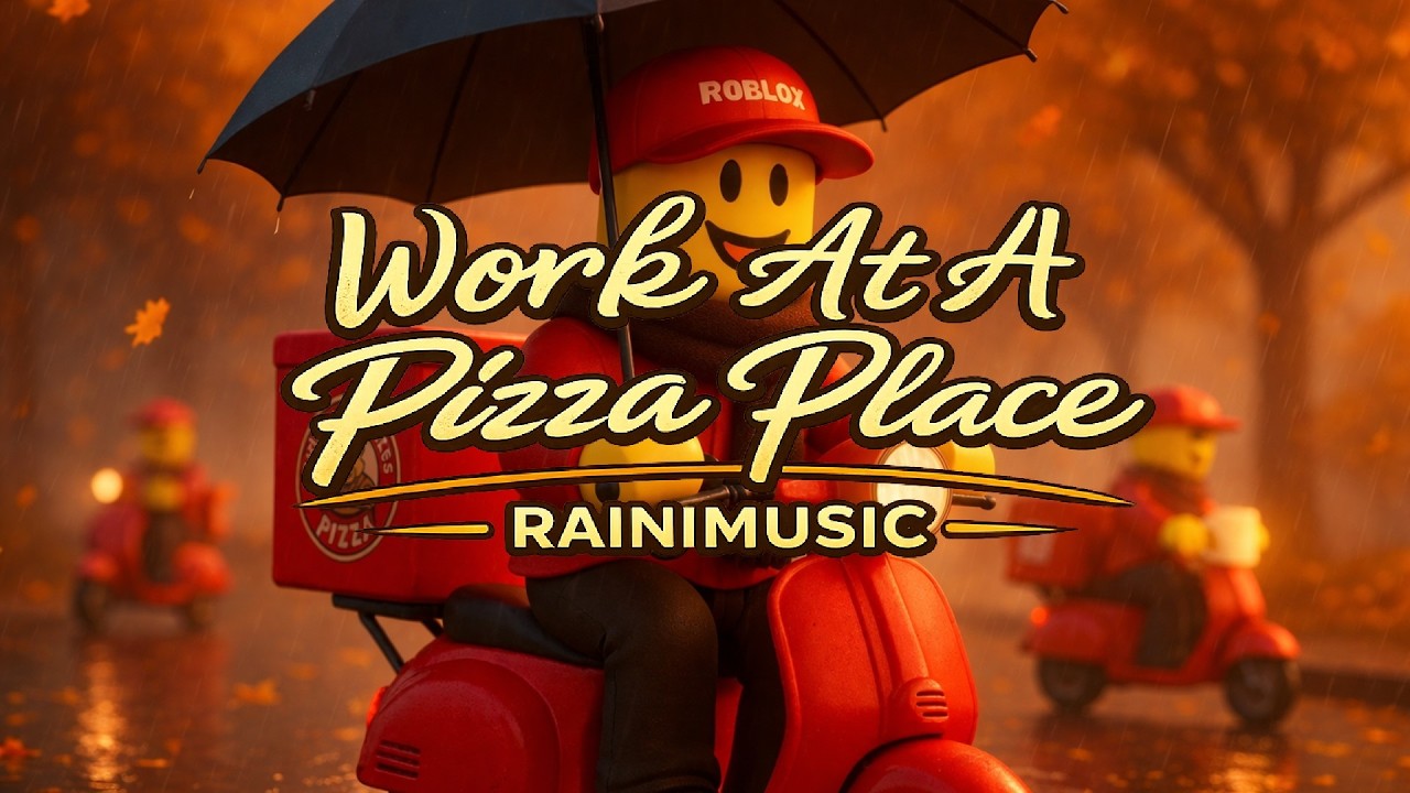 Work At A Pizza Place - Rain Music (1 Hora)
