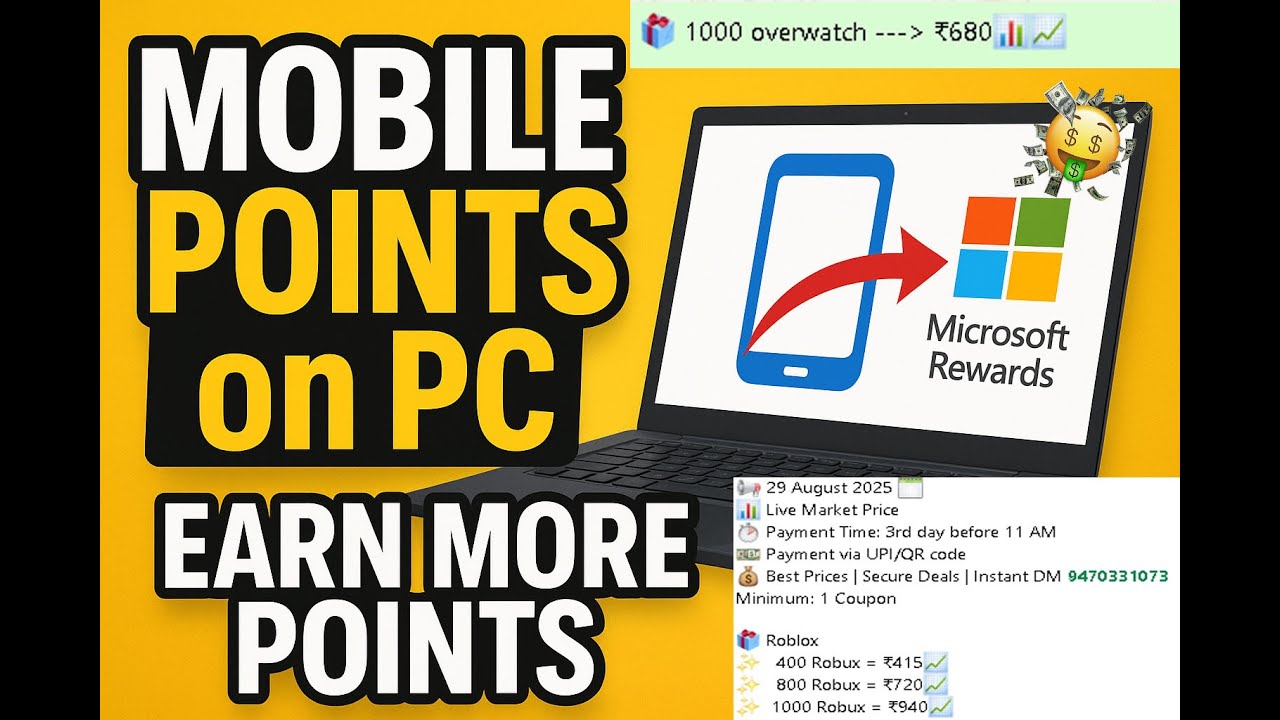 How to Earn Mobile Search Points on PC | Microsoft Rewards Trick 2025 🚀#microsoftrewards #giftcards
