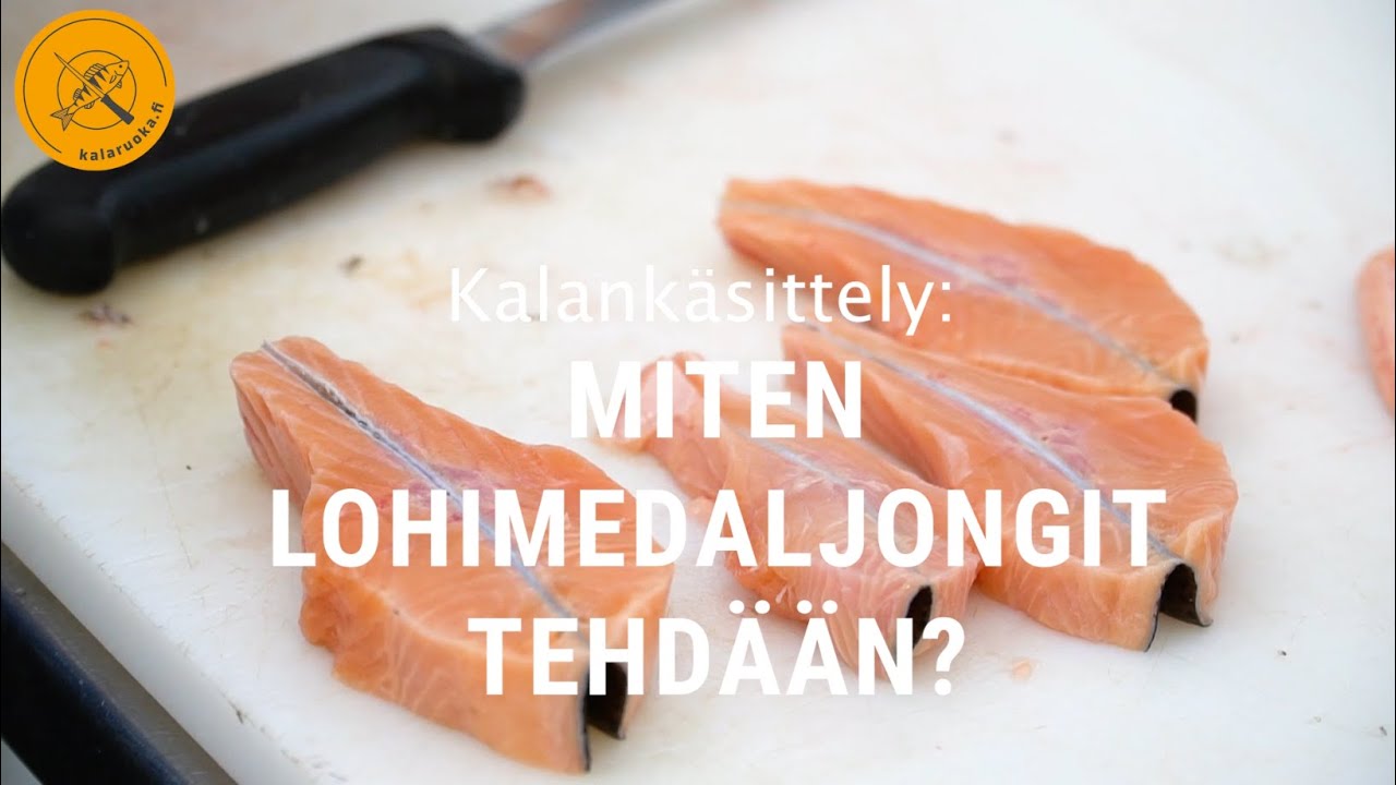 Näin leikkaat lohimedaljongin