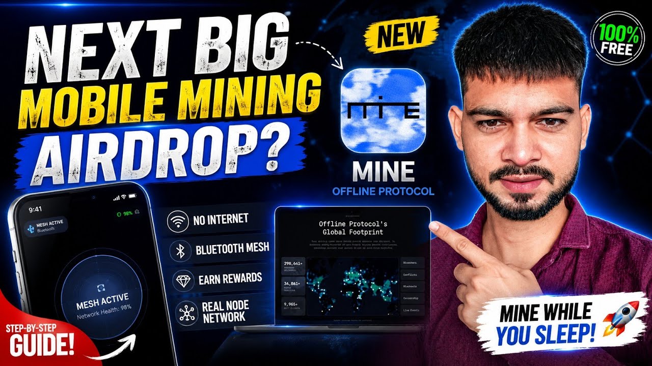 Next Big Mobile Mining Airdrop? 🚀 | MINE Offline Protocol