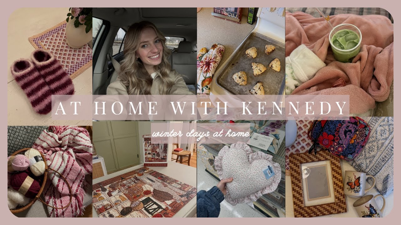 Winter Days | felted slippers, puzzles, thrifting, plus my matcha recipe!