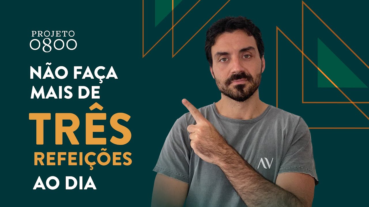 Não faça mais de três refeições ao dia