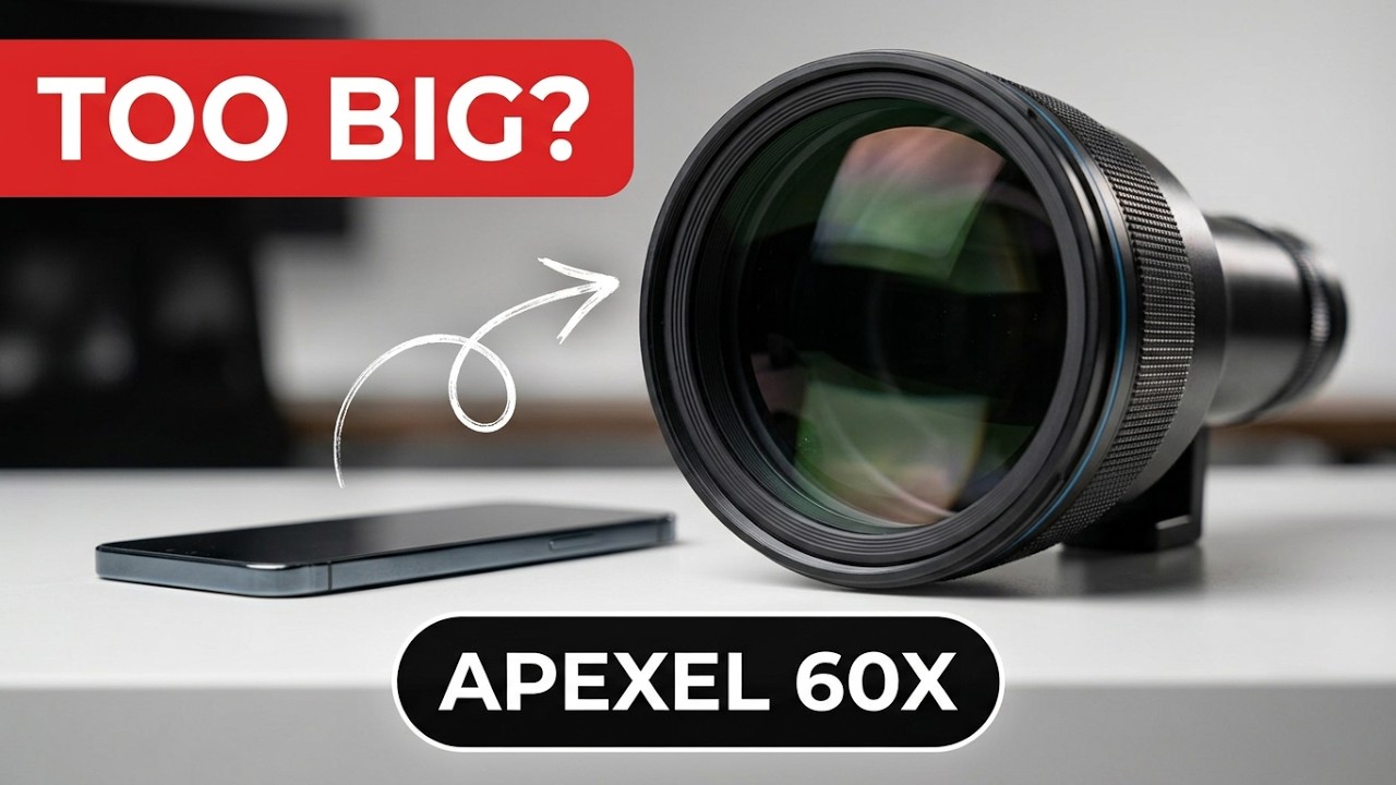 Я попробовал самый большой зум-объектив на смартфоне! — ​​Apexel 60x (обзор)