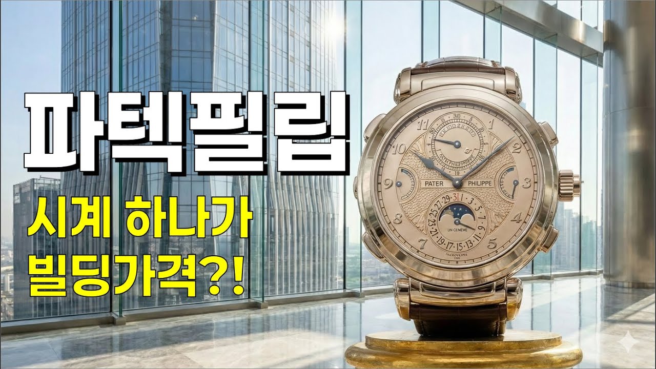 파텍 필립이 비싼 이유: 360억 시계에 다이아몬드 하나 없는 진짜 이유