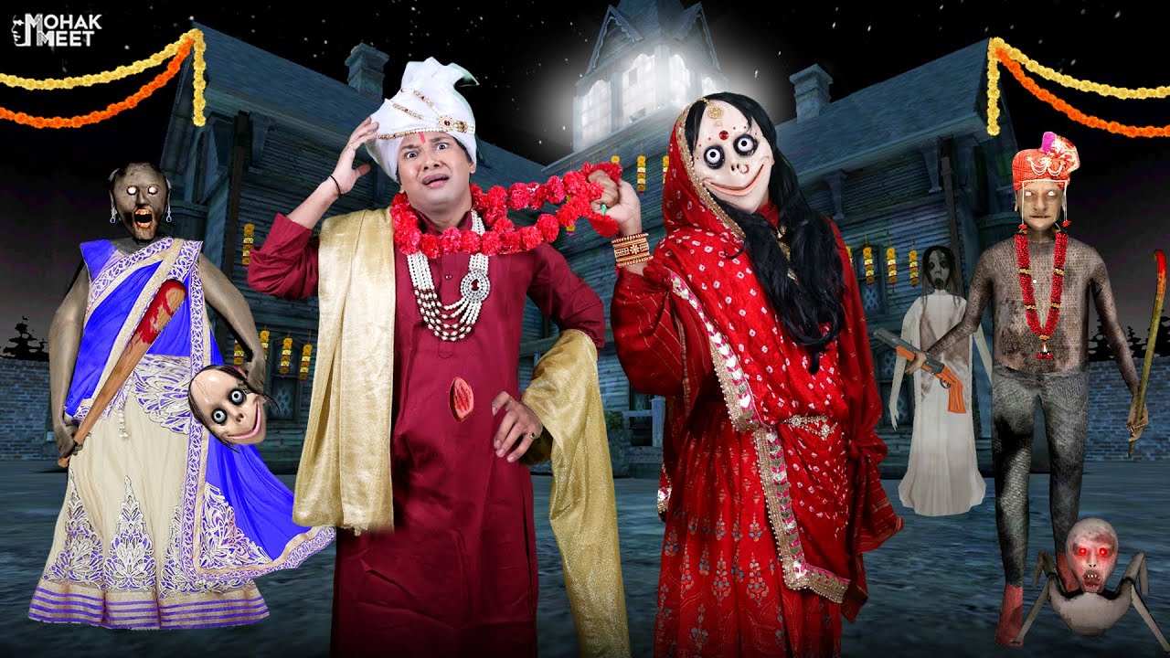 GRANNY : BITWA AUR MOMO KI SHAADI SHORT FILM : ग्रैनी | HORROR GAME GRANNY - SLENDRINA | MOHAK MEET