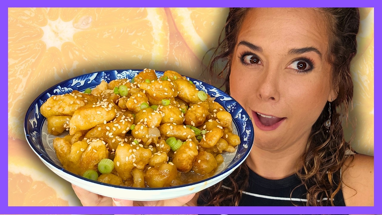 Así se prepara un ORANGE CHICKEN crujiente 💕 | MARISOLPINK
