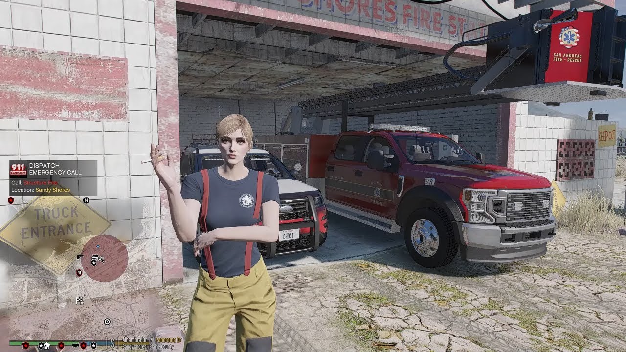 Gta 5 LSFDFR Playing As A Female Fire Responder - Fire Fighter/ Fire Callouts! #gta #gta5 #lspdfr