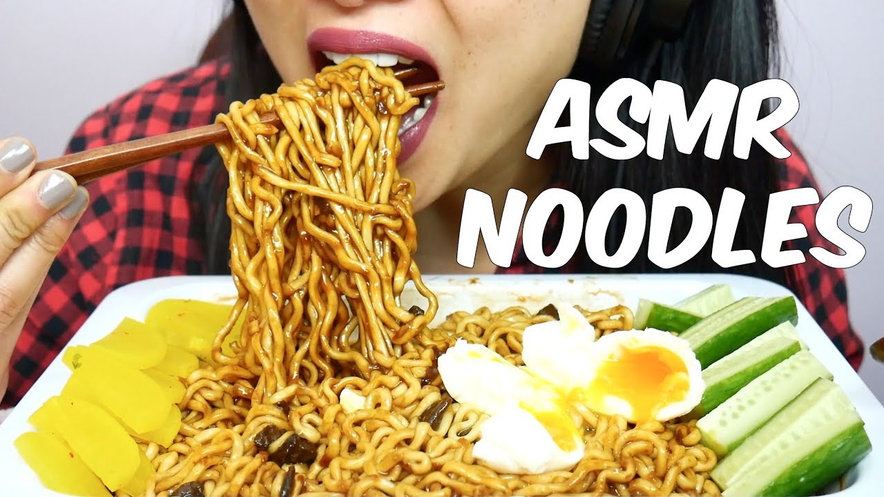 ASMR *Best Combo Blackbean + Samyang 4X MALA Fire Noodles (EATING SOUNDS) NO TALKING | SAS-ASMR