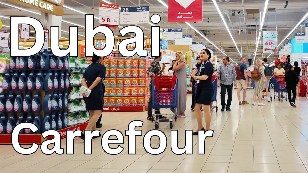 Dubai [4K] Carrefour Hypermarket Mall of Emirates Walking Tour 🇦🇪