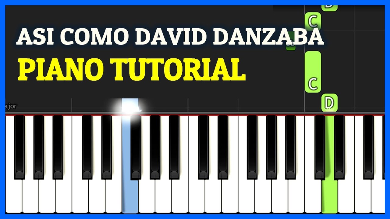 ASI COMO DAVID DANZABA (Ebenezer) PIANO TUTORIAL Fácil + Partituras Cristianas para Piano