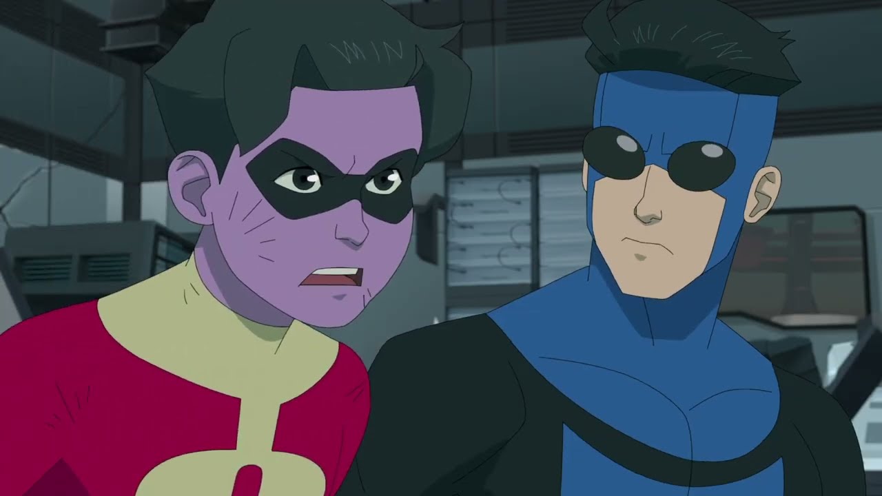 Invincible & Kid Omni-Man vs The Mauler Twins Season 3 Episode 3